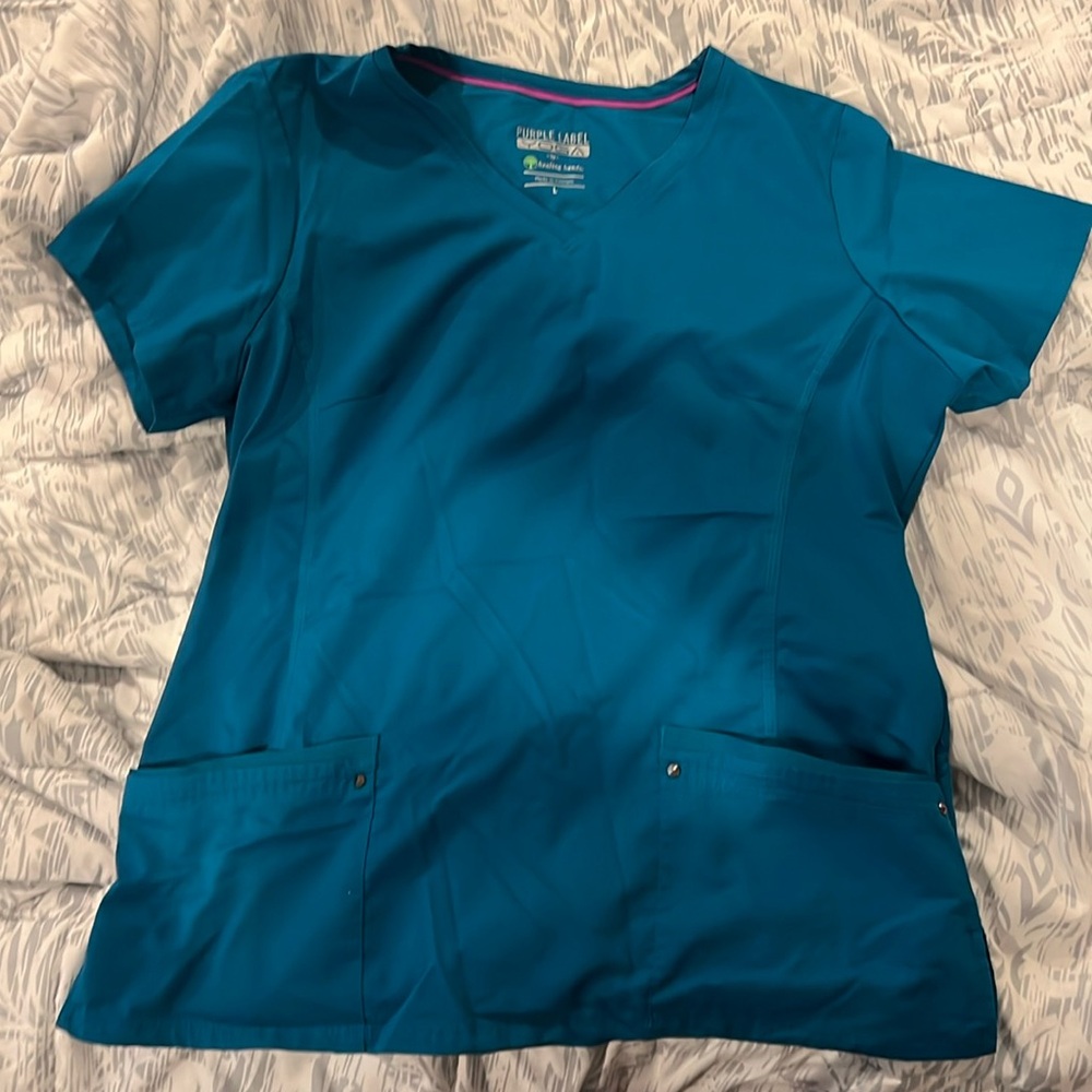 Teal Scrub Top